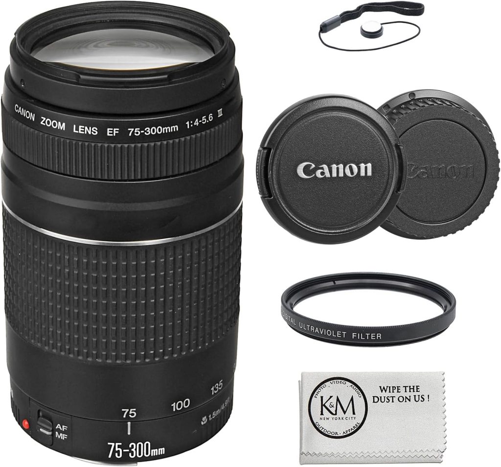 Canon EF 75-300mm f/4-5.6 III Telephoto Zoom Lens for Canon SLR Cameras