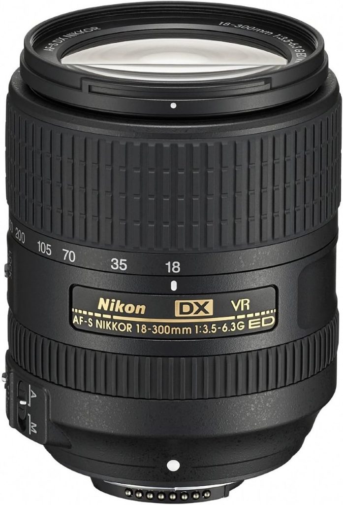 Nikon AF-S DX NIKKOR 18-300mm f/3.5-6.3G ED Vibration Reduction Zoom Lens with Auto Focus for Nikon DSLR Cameras