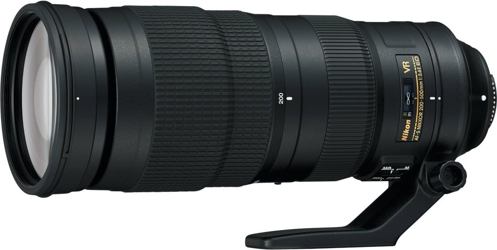 Nikon AF-S FX NIKKOR 200-500mm f/5.6E ED Vibration Reduction Zoom Lens with Auto Focus for Nikon DSLR Cameras