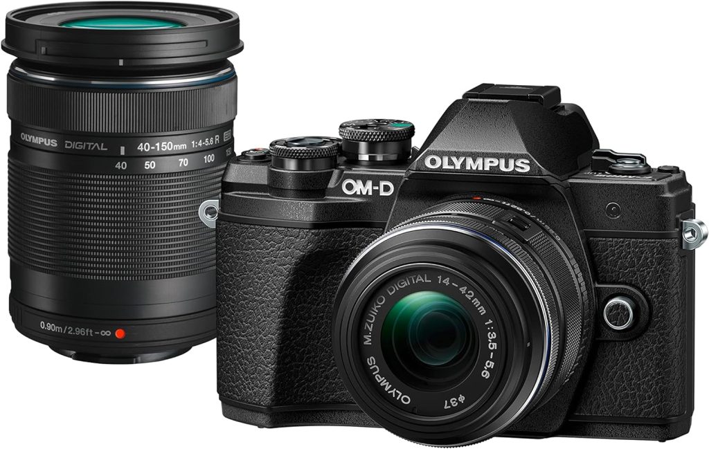 OM SYSTEM OLYMPUS M.Zuiko Digital 40-150mm F4.0-5.6 R Black For Micro Four Thirds System Camera, 3.75x Zoom Lens, Portable Design