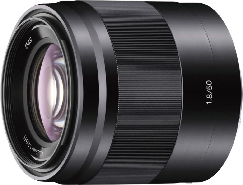 Sony - E 50mm F1.8 OSS Portrait Lens (SEL50F18/B), Black