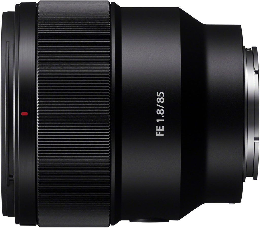 Sony SEL85F18 85mm F/1.8-22 Medium-Telephoto Fixed Prime Camera Lens, Black