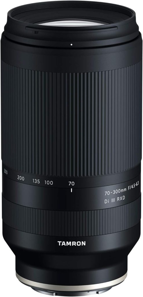 Tamron 70-300mm F/4.5-6.3 Di III RXD for Sony Mirrorless Full Frame/APS-C E-Mount (Tamron 6 Year Limited USA Warranty), Black